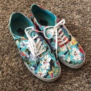 Tropical floral Vans
